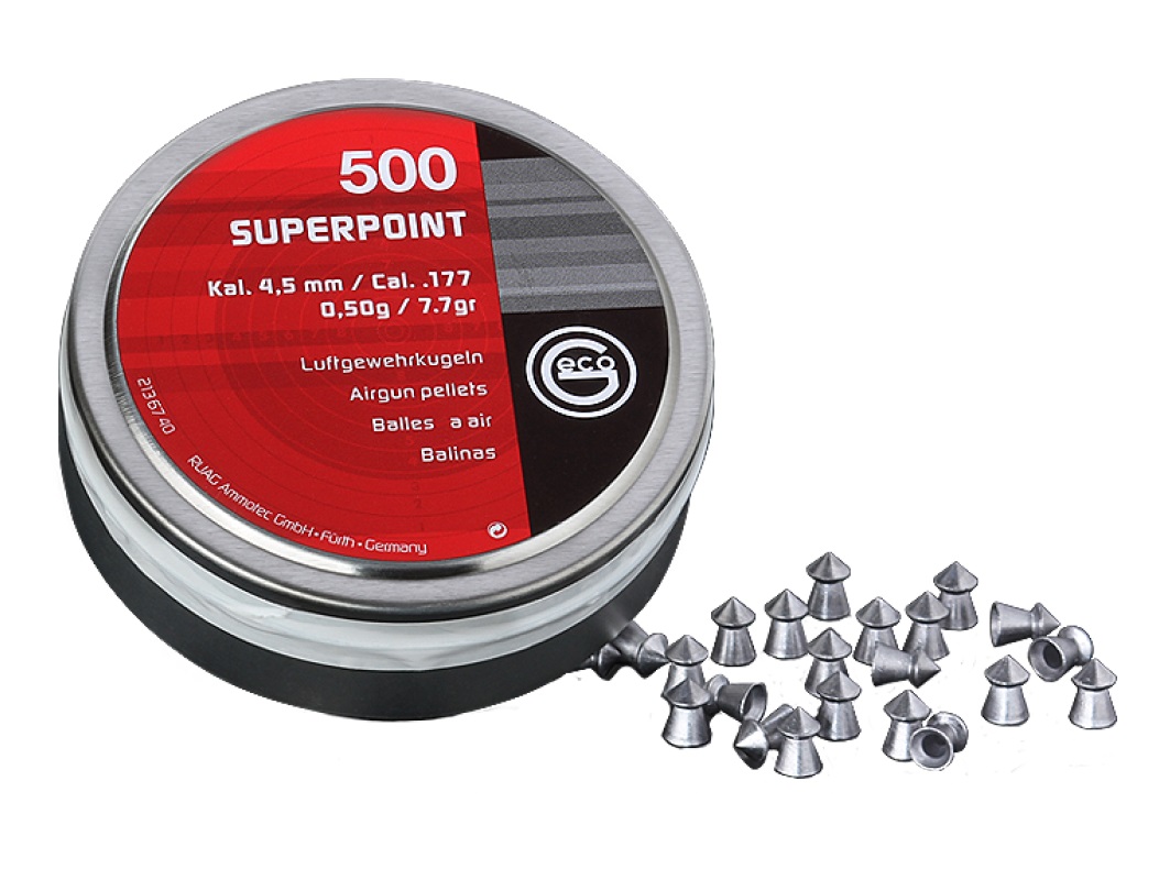 Geco Superpoint 4.50mm Airgun Pellets tin of 500